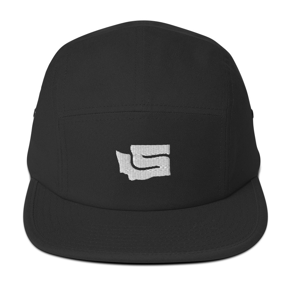 State-S Five Panel Hat - Black (Unisex)