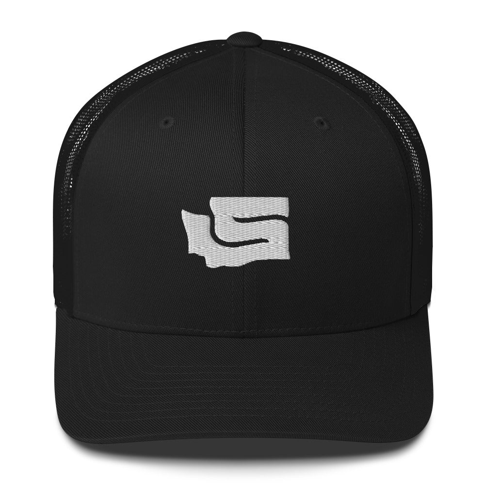 State-S Trucker Snapback - Black (Unisex)