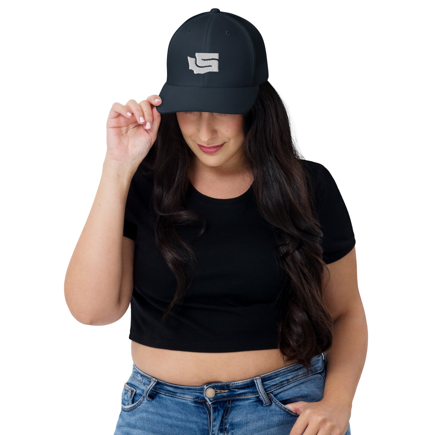 State-S Trucker Snapback - Navy (Unisex)