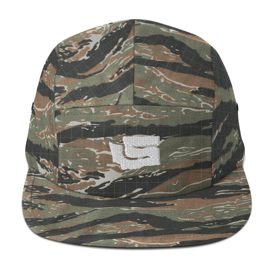 State-S Five Panel Hat - Green Tiger Camo (Unisex)