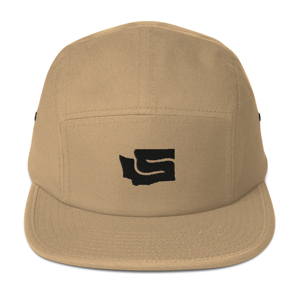 State-S Five Panel Hat - Khaki (Unisex)