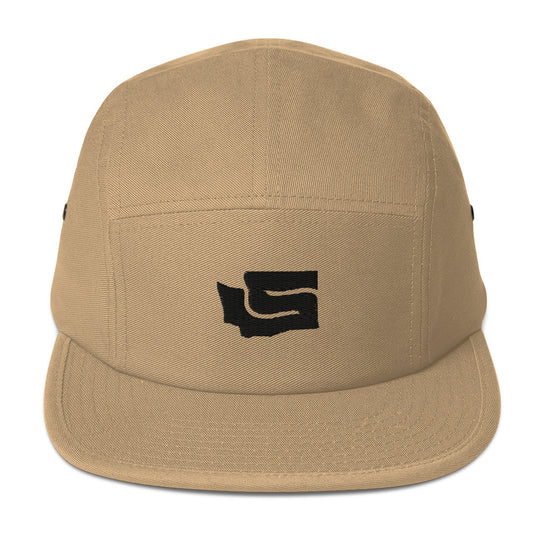 State-S Five Panel Hat - Khaki (Unisex)