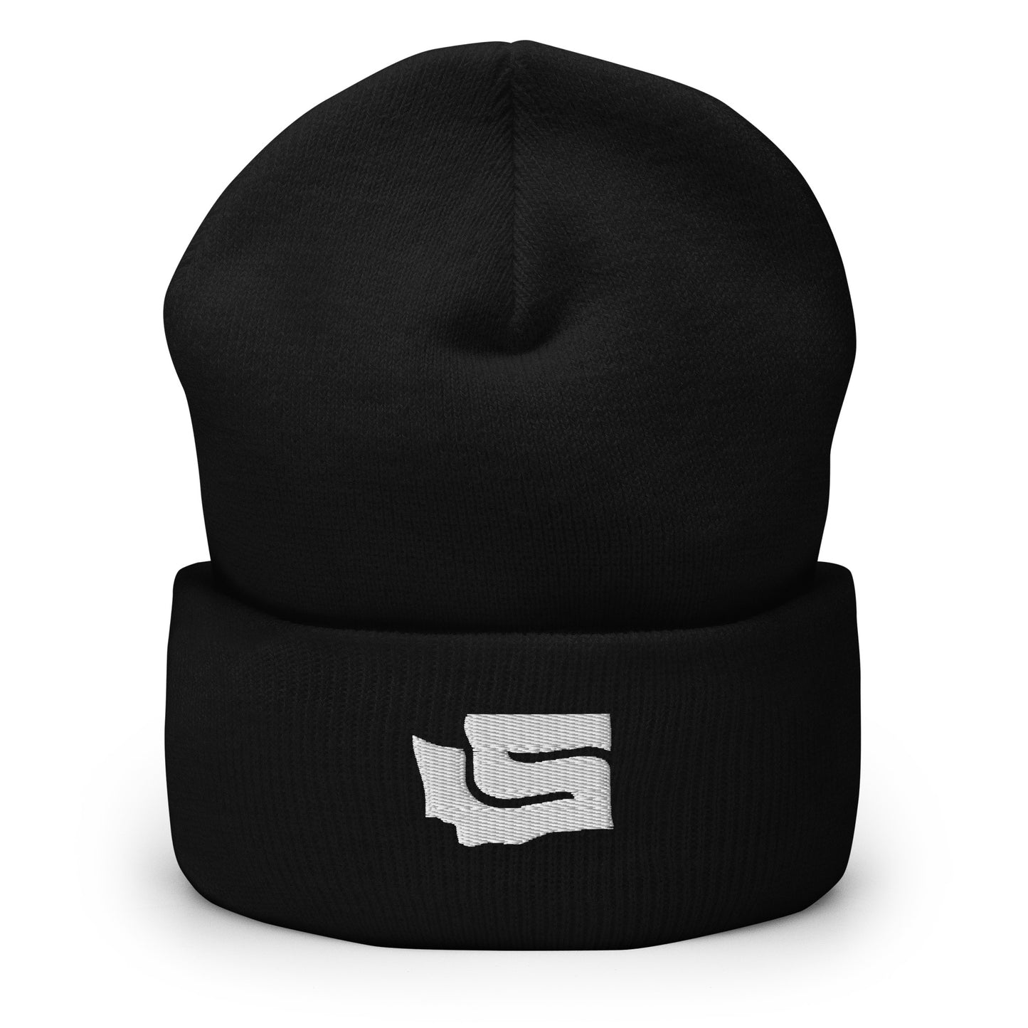 State-S Cuffed Beanie - Black (Unisex)