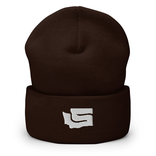 State-S Cuffed Beanie - Cocoa (Unisex)