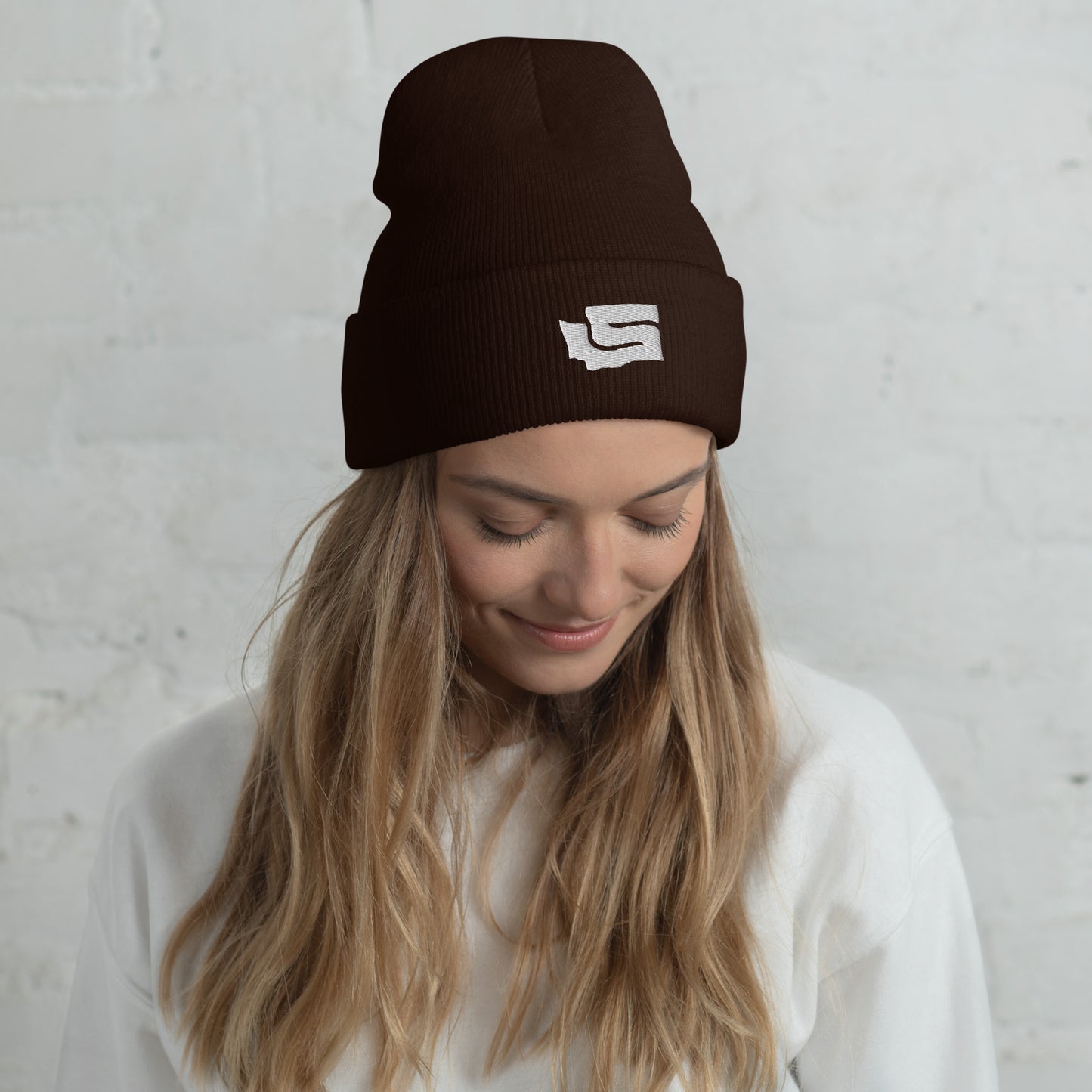 State-S Cuffed Beanie - Cocoa (Unisex)