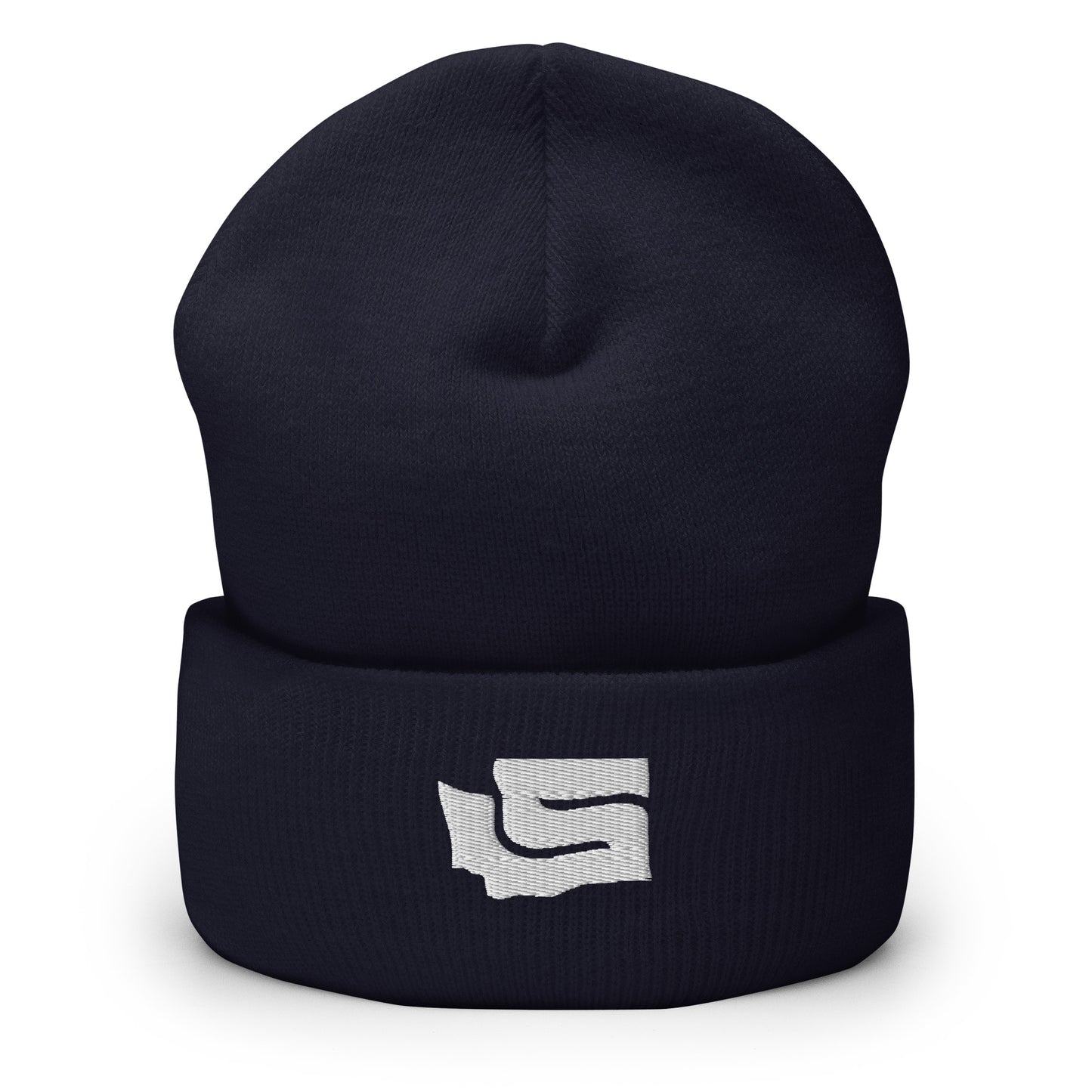 State-S Cuffed Beanie - Navy (Unisex)