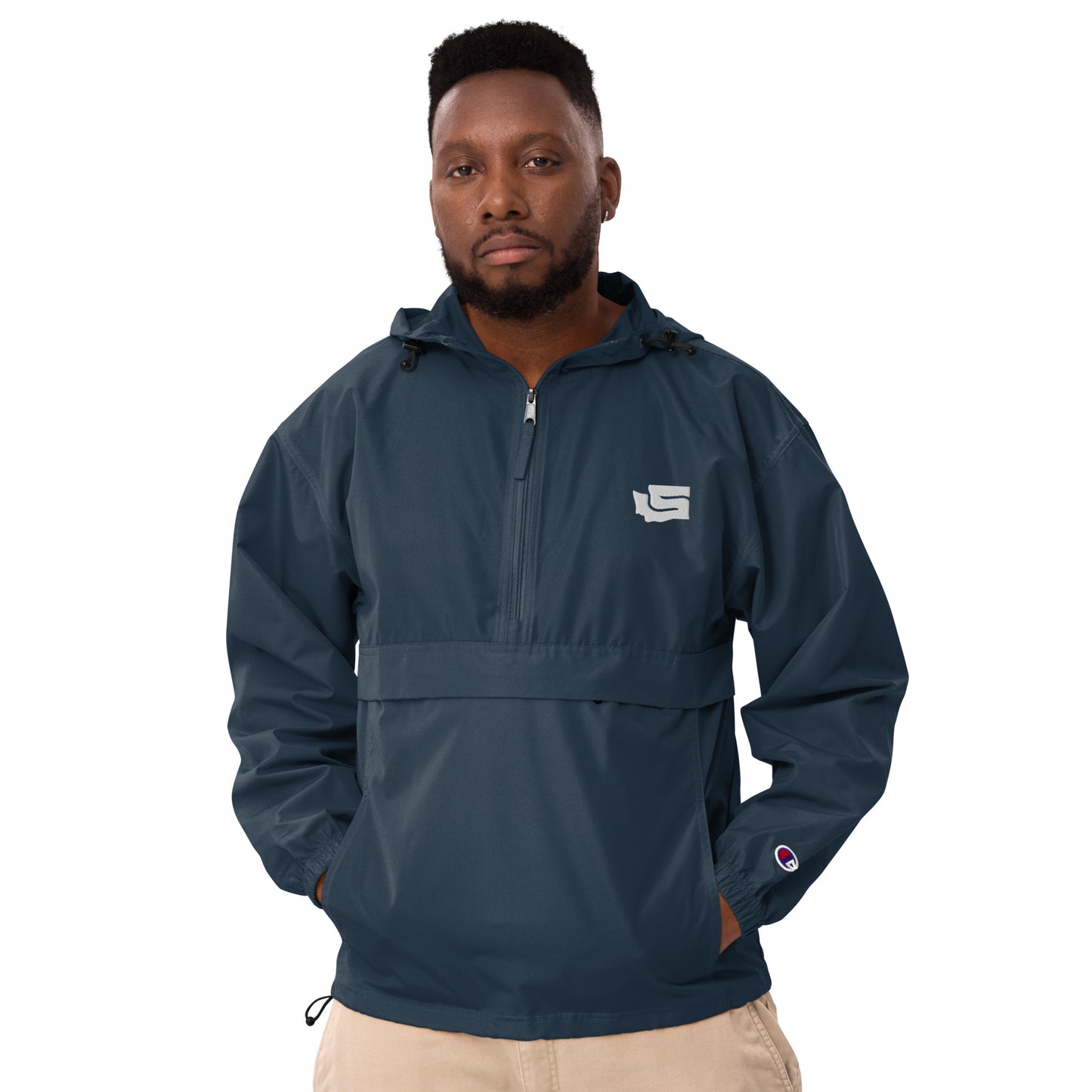 Champion Quarterzip 206 Windbreaker - Navy (Unisex)