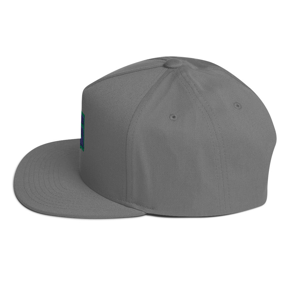 Go Hawks Flat Bill Snapback - Grey (Unisex)