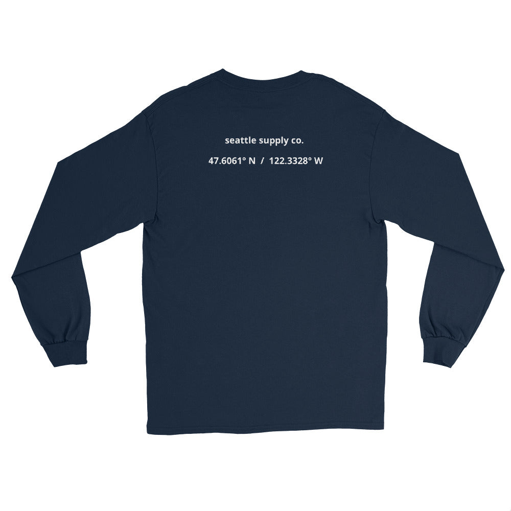 Longitude Long Sleeve Tee - Navy