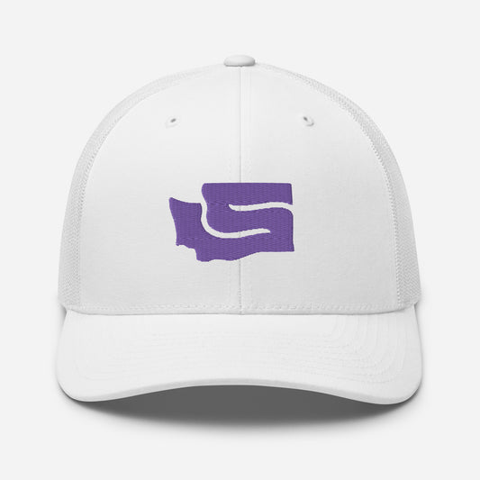 Go Dawgs 2 Trucker Snapback - White (Unisex)