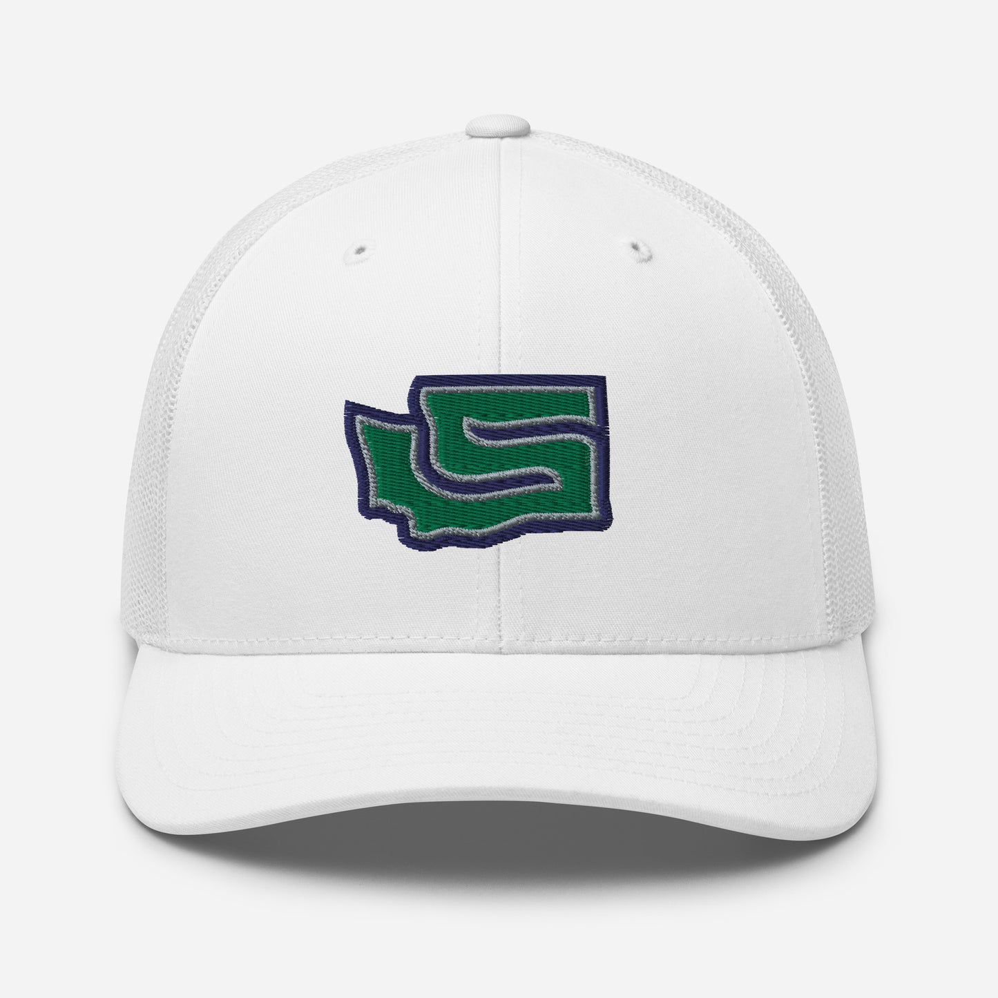 Go Hawks 2 Trucker Snapback - White (Unisex)