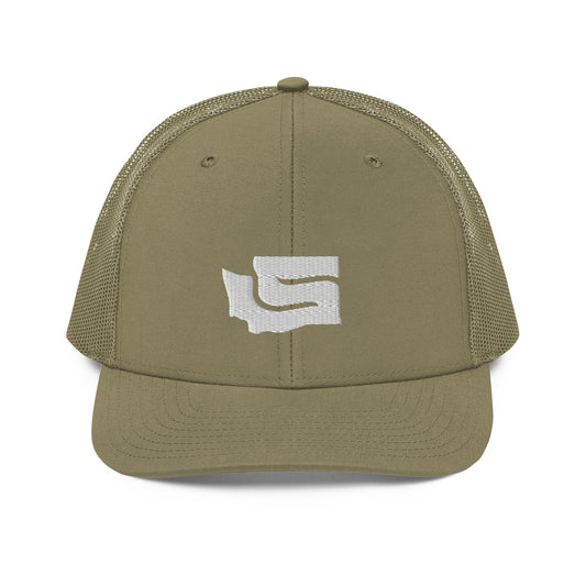 State-S Trucker Snapback - Olive (Unisex)