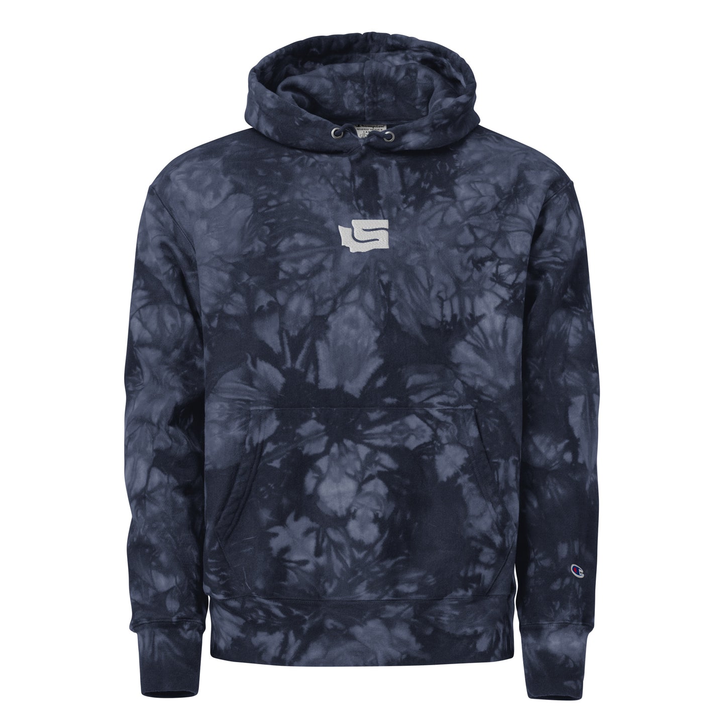 Premium Seattle Supply Champion Tie-Dye Hoodie - Navy (Unisex)