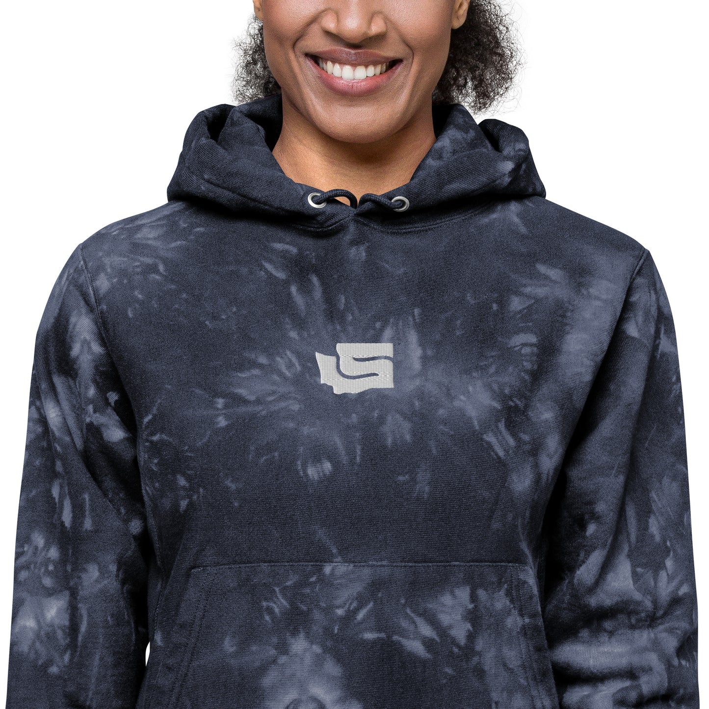 Premium Seattle Supply Champion Tie-Dye Hoodie - Navy (Unisex)